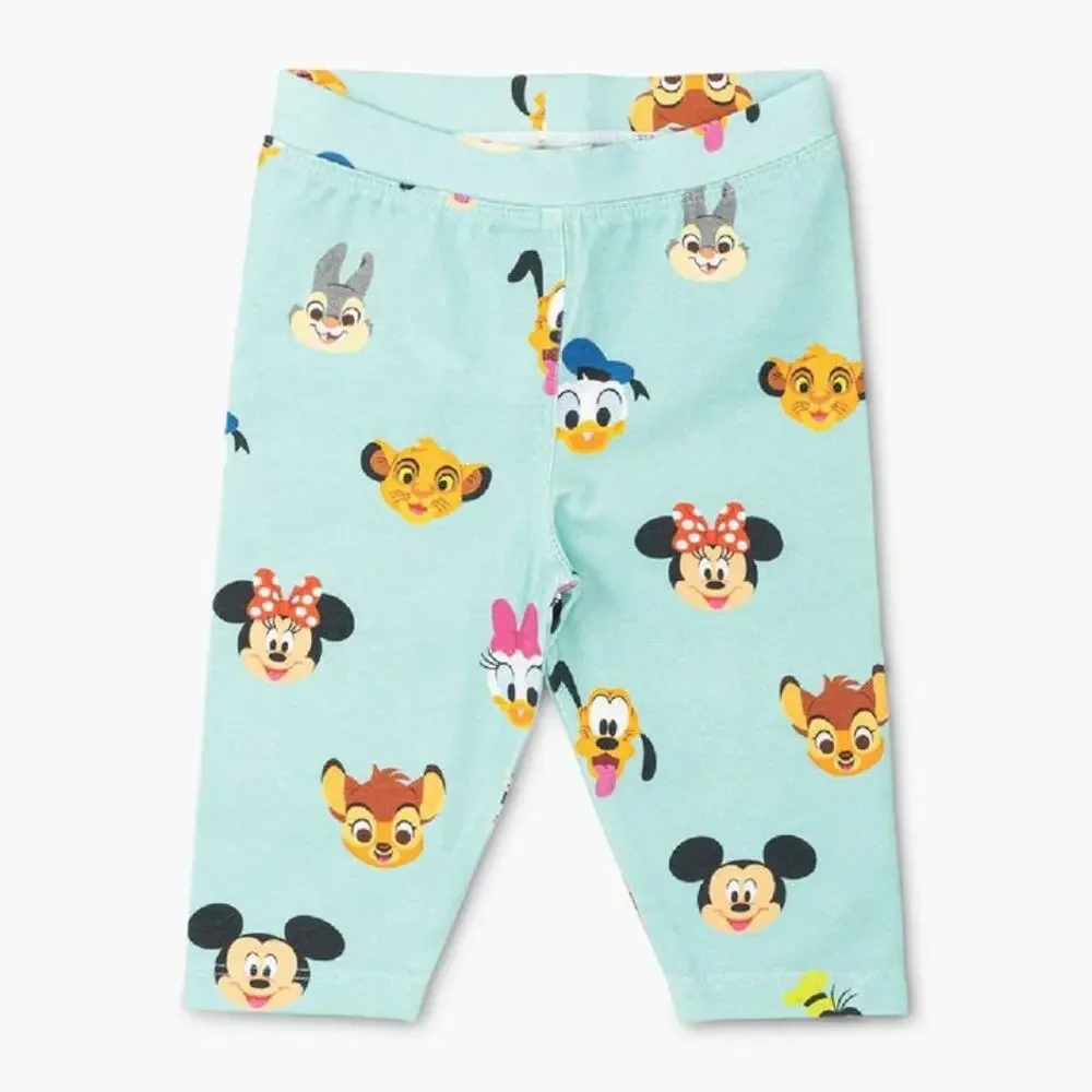 NWT Monica + Andy Leggings Disney D100 Mickey + Friends Mint Simba Bambi Sz 5